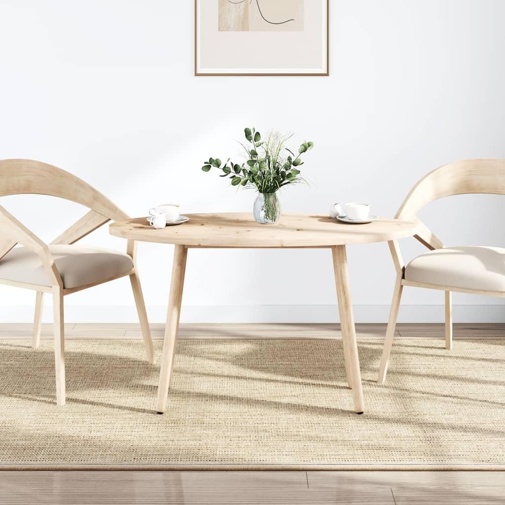 vidaXL Tischplatte 110x55x2,5 cm Massivholz Kiefer Oval
