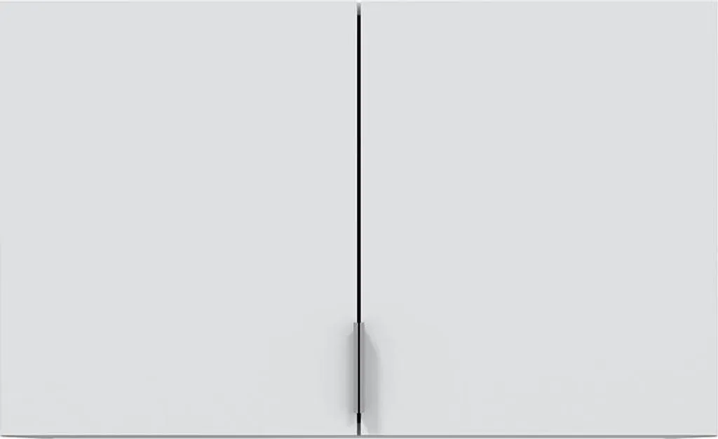 Rangement de dessus d'armoire GARONA blanc 2 portes dimensions 80x49