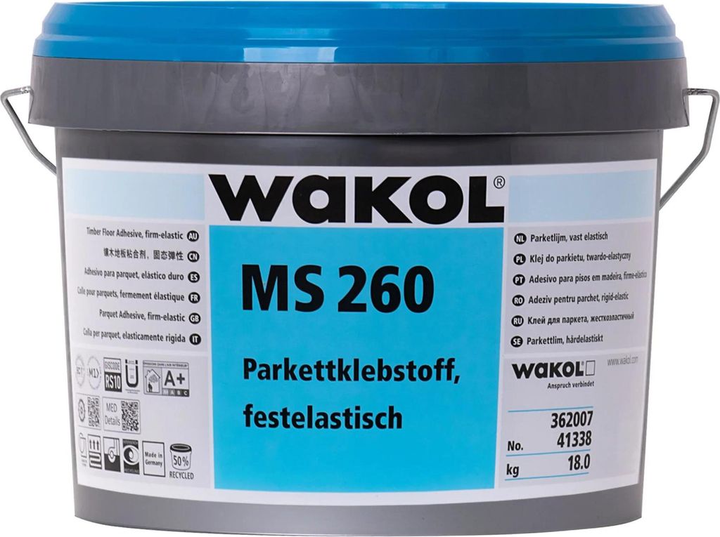 WAKOL MS 260 Parkettklebstoff festelastisch 18kg Produktbild 