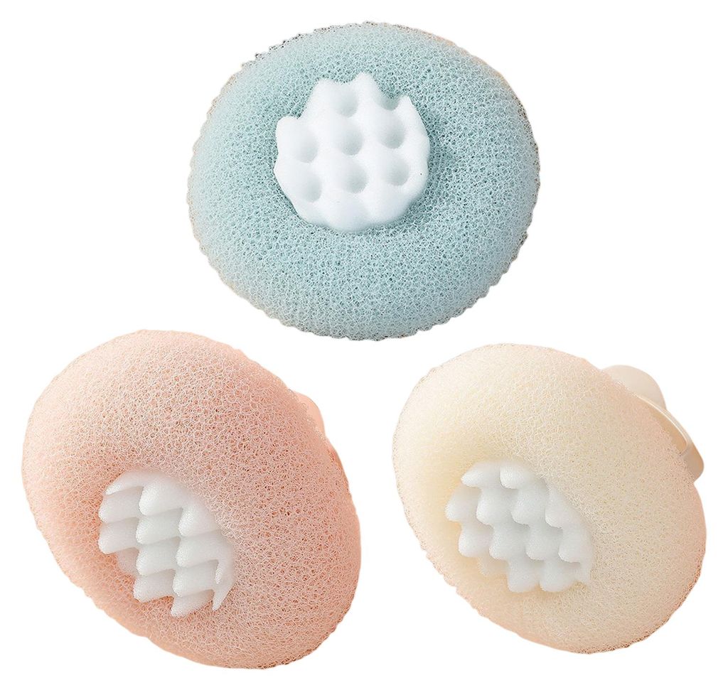 1/2/3/4 Stück Massage-Duschball, superweich, Sonnenblumen-Saugball, Peeling-Badeschwamm, Reinigungsbürste