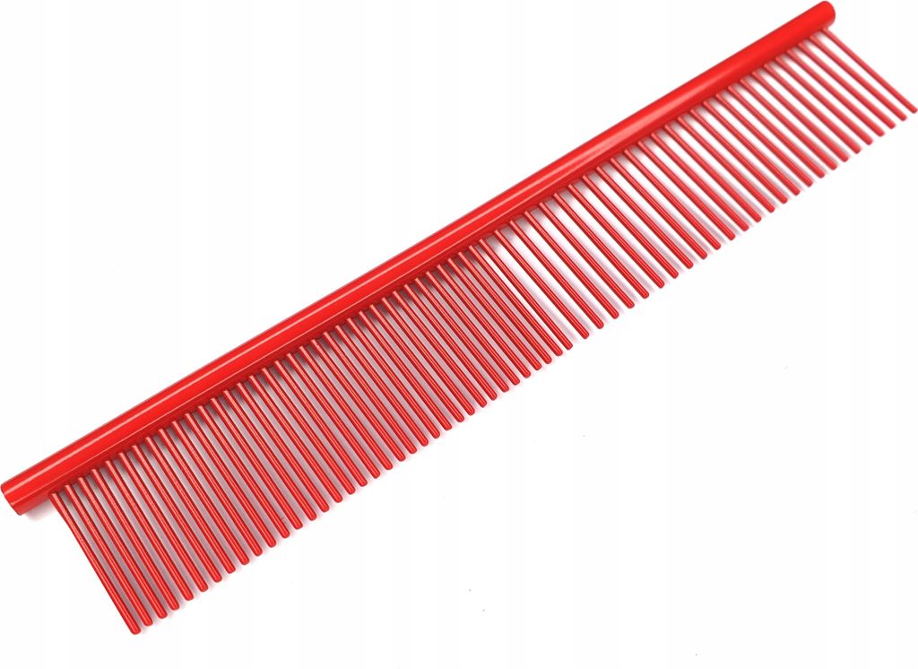 Haustierkamm Edelstahl Rot