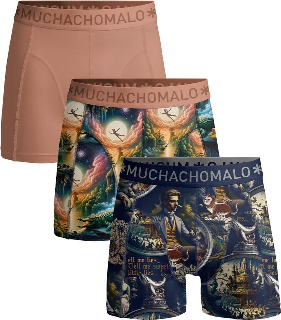 Muchachomalo Herren Boxershorts – 3er Pack – Baumwolle Stretch – Bequeme Unterwäsche – Größe 6XL - PINOCCHIOPETER1010-07