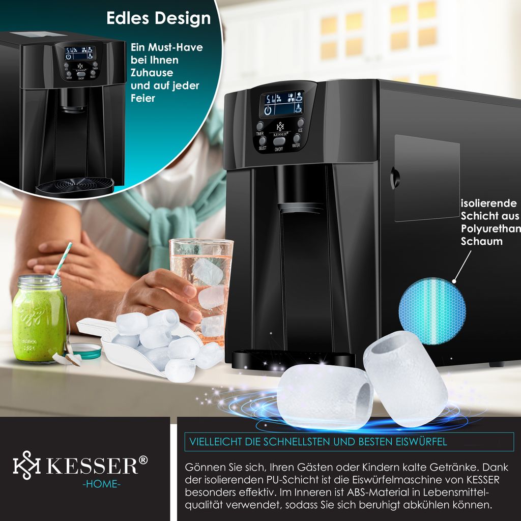 KESSER® Eiswürfelbereiter | Eiswürfelmaschine Edelstahl | Produktbild 4