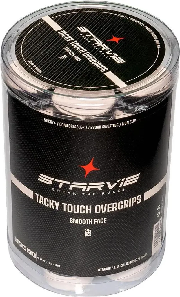 Surgrip Star Vie Premier Soft Noir One Size pour Raquette de Padel