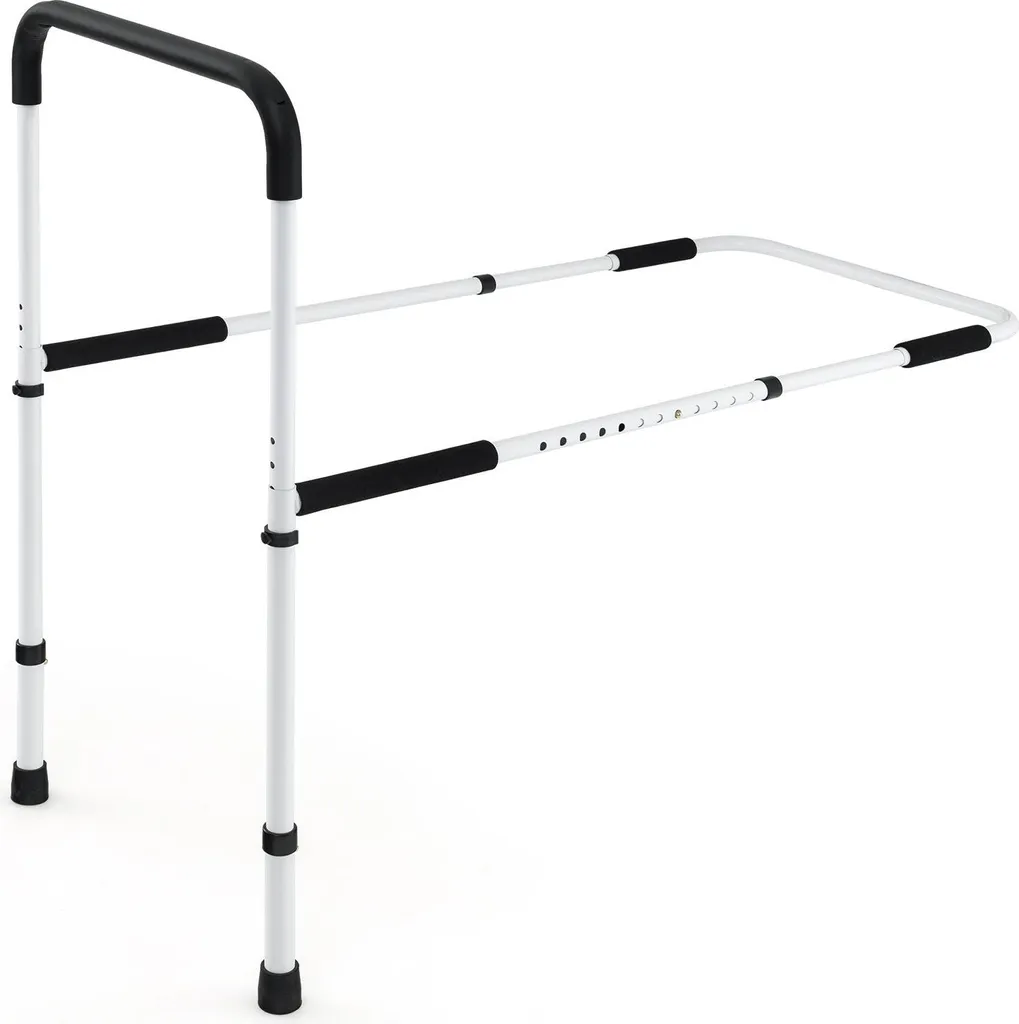 Barrière de lit réglable pour seniors - Support de sécurité acier 160kg