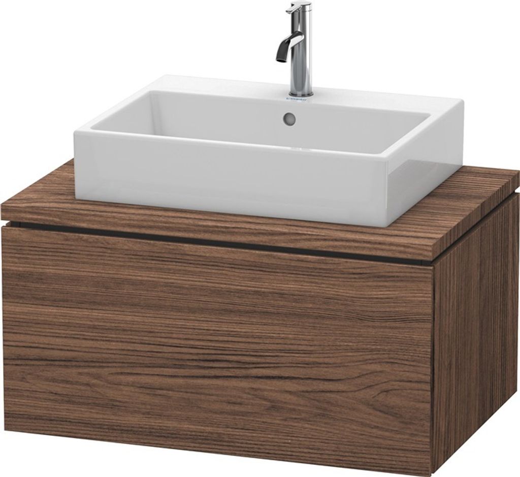 Duravit Waschtischunterschrank L-Cube 82x54,7cm, Nussb dkl., f Kons, 1 Auszug