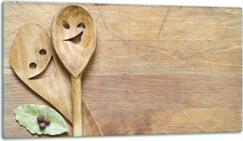 Glasschneidebrett Herdabdeckplatte Glaskeramikkochfeld Universal 52x30 cm Muster