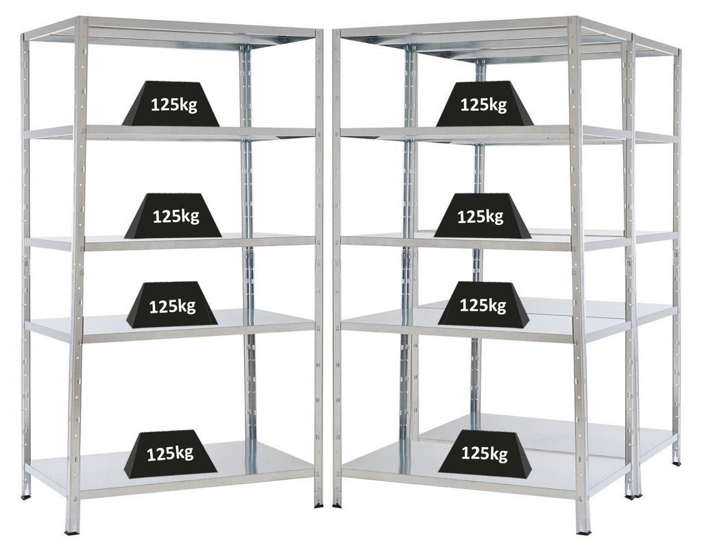 Mega Deal | 3x Schwerlastregal Ares | HxBxT 180x100x60cm | Produktbild 