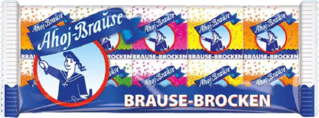Ahoj fruchtige Brause Brocken 10 einzeln verpackte Produktbild 
