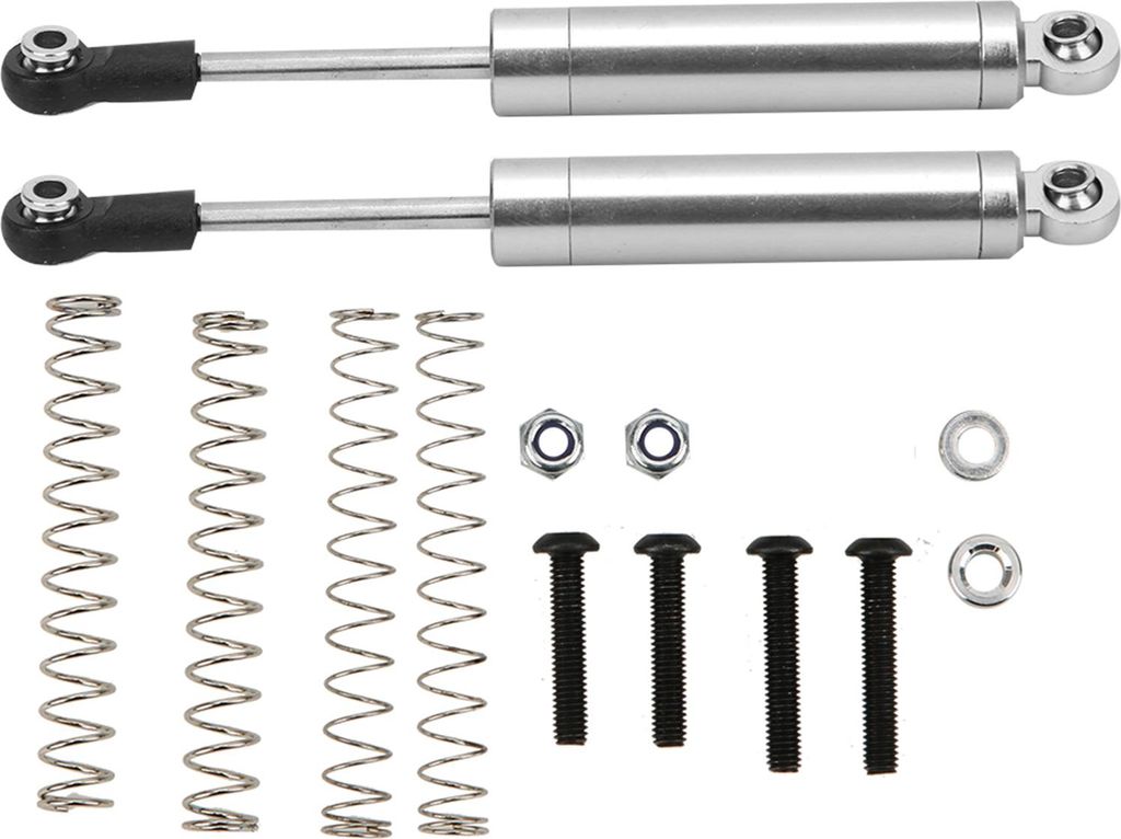 Ersatzteile für Stoßdämpfer aus Aluminiumlegierung, Stoßdämpfer, Fernbedienung, für RGT 1/10 RC 86100 Crawler, Silber R86007S