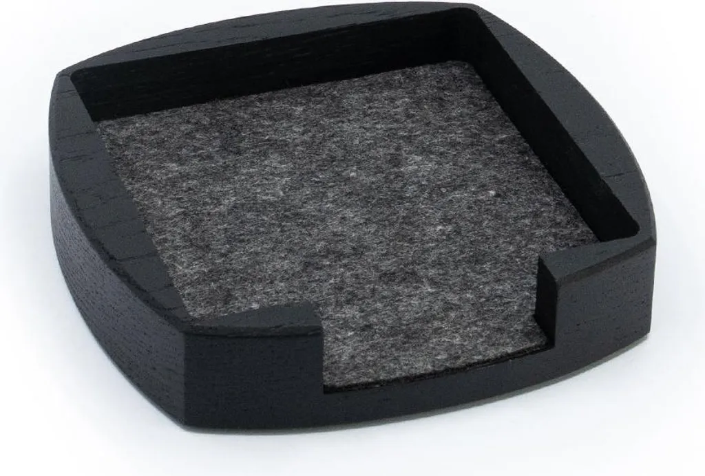 Organiseur de notes arrondi chêne noir pour bureau de direction chic - 2