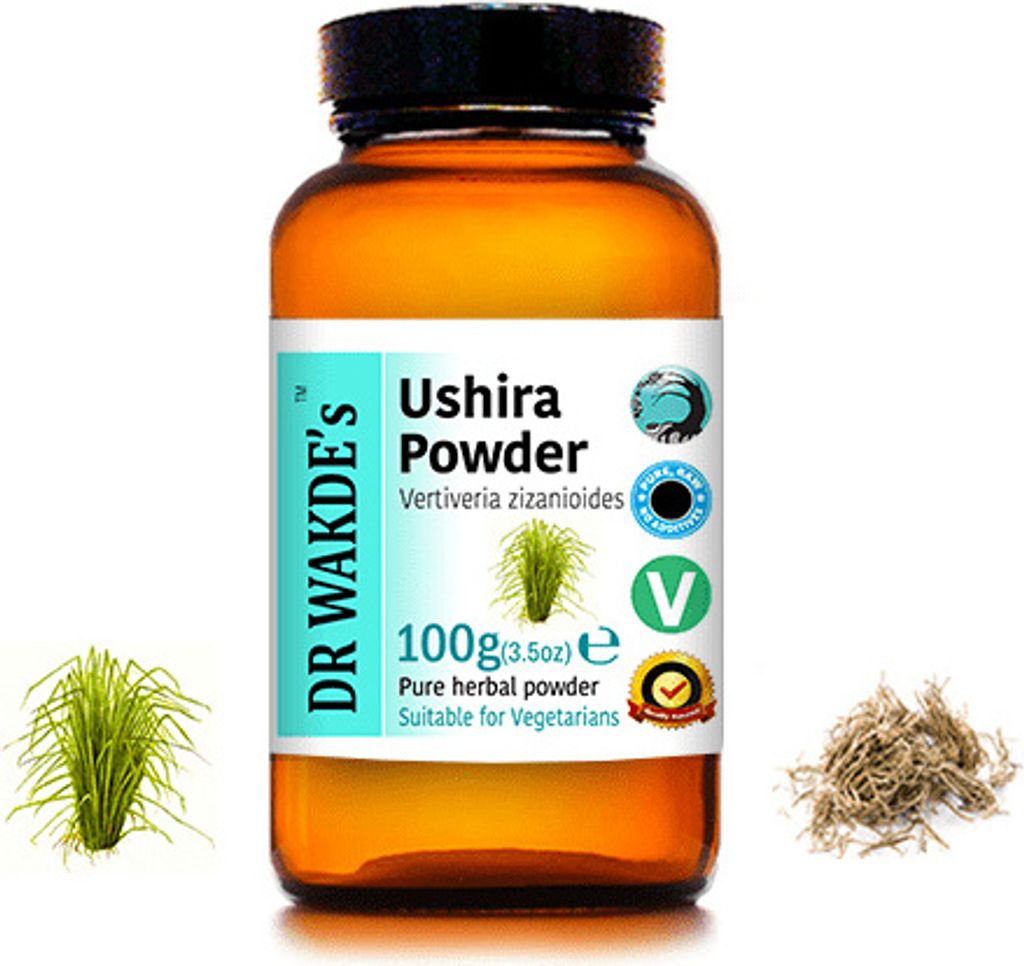 DR WAKDE'S Ushira Pulver (Vetiver | Vetiveria zizanioides) - 100 g (3,5 Unzen) | Rein, Raw & Getrocknetes Pulver | Ayurveda-Kräuter | Vegan | Nich...