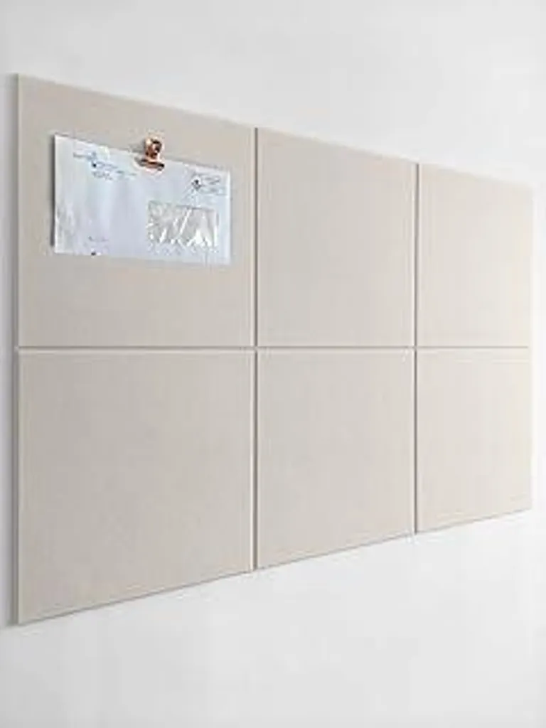 Set 6 Piastrelle Feltro Beige: Design Moderno e Vision Board - 1