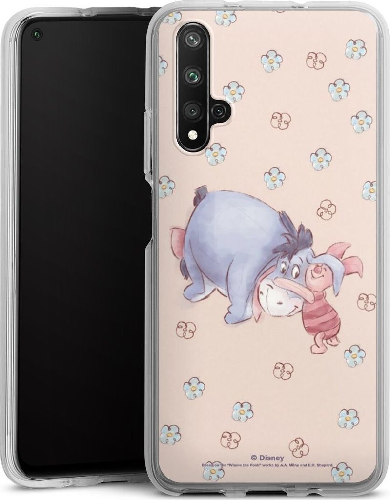 DeinDesign Handyhülle für Huawei Nova 5T Silikon Hülle Case Smartphone Schutzhülle Disney Esel Winnie Puuh Ferkel