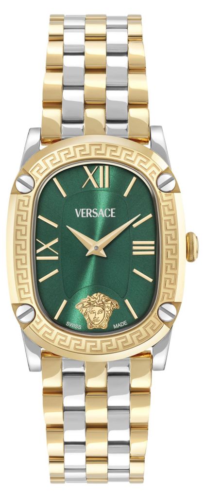 Versace VE1B01225 Greca Couture silber gold grün Edelstahl Produktbild 