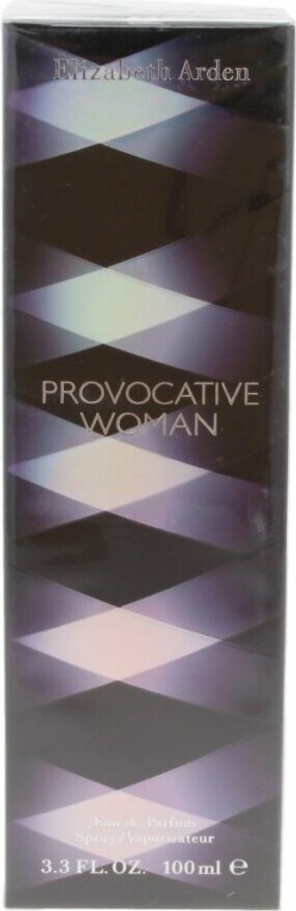 A product box for Elizabeth Arden Provocative Woman eau de Parfum.