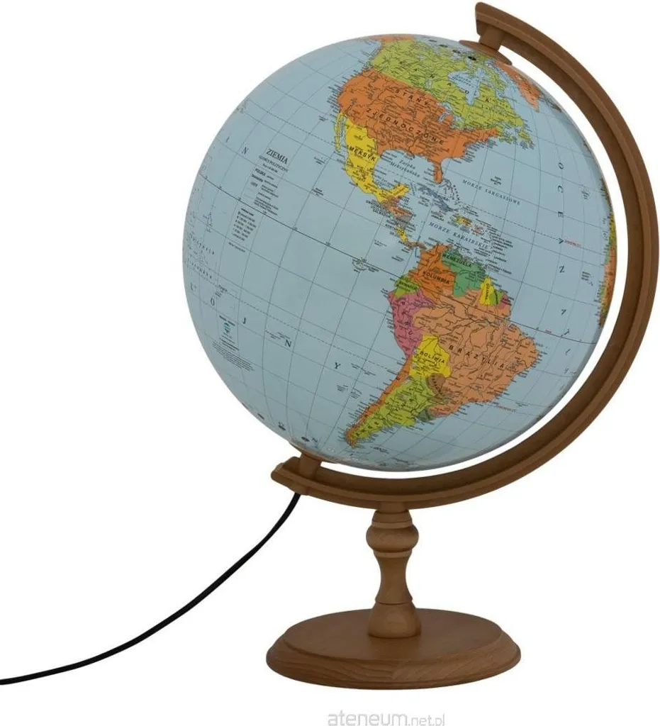 Globe terrestre politique illuminé 32cm en anglais - Version Luxe 2024