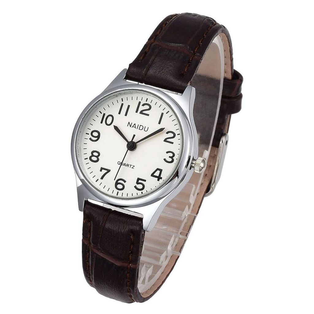 Damen Einfache Stil Armbanduhr Lederarmband für Frauen Produktbild 