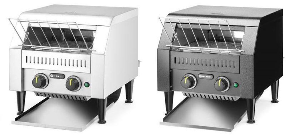 HENDI Durchlauf-Toaster, doppelt, Schwarz, 230V/2240W, 418x368x(H)415mm