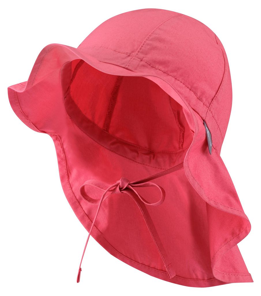 Sterntaler Sonnenhut mit Bindeband, Größenregulierungsband und Nackenschutz