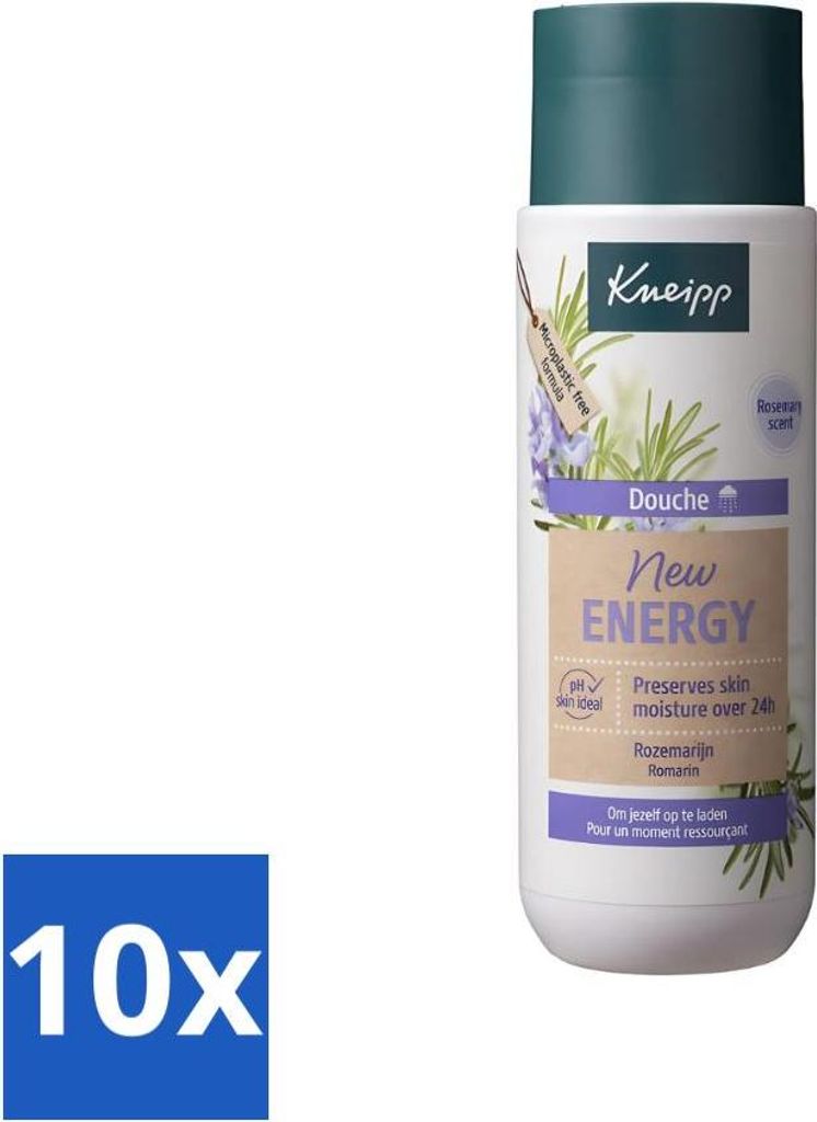 Kneipp Dusche Neue Energie 200 ml - Vorteilspack - 10 Stücke