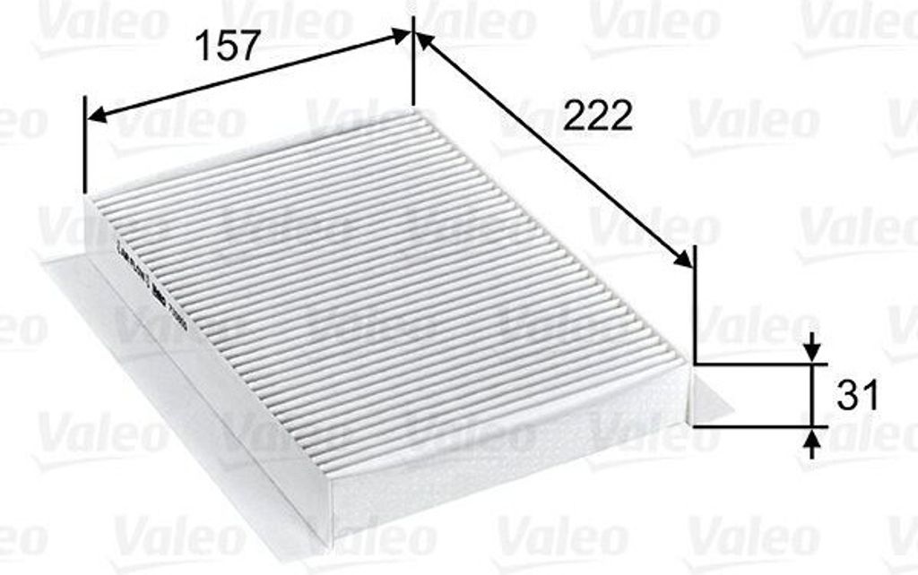 VALEO 715809 - OE 52063810 Innenraumfilter für 500L (351, 352), 500X (334), Renegade, Compass