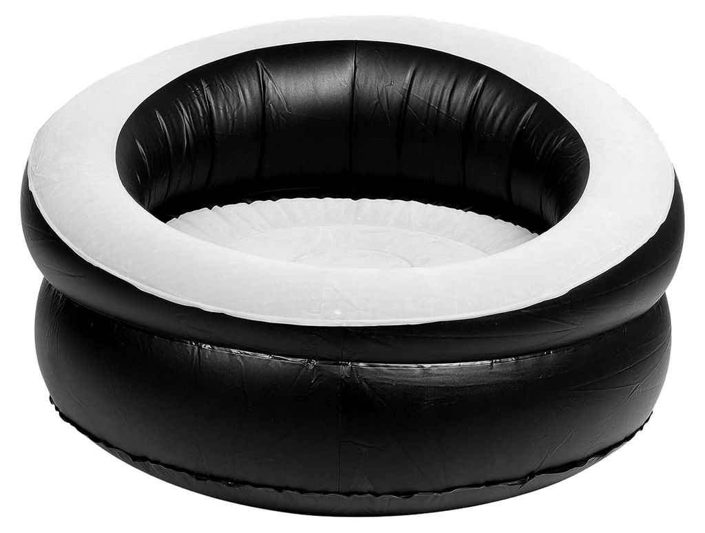 Aufblasbarer Faltbarer Hocker Klein Verdicktes Aufblasbares Faulenzsofa aus Velours für Camping und Zuhause