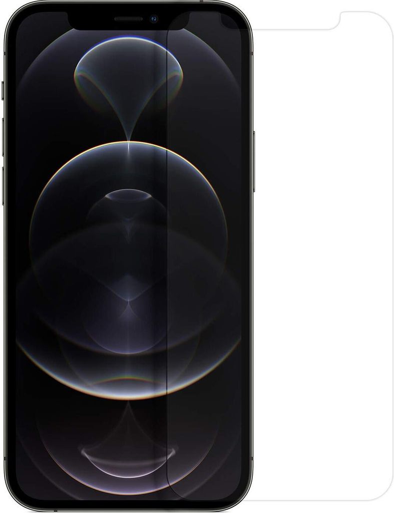 Schutzfolie Klar iPhone 12 12 Pro Full Screen 9H dünn Schutzglas durchsichtig