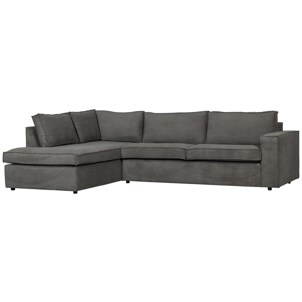 Woood Thomas Ecksofa 4-Sitzer Aus Gerippter-Stoff, Links, Produktbild 