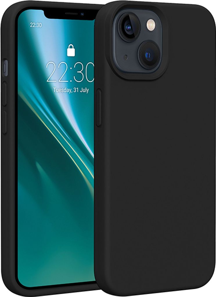 Etteri Silikonhülle für iPhone 14 6.1“ Cover Handyhüllen schwarz
