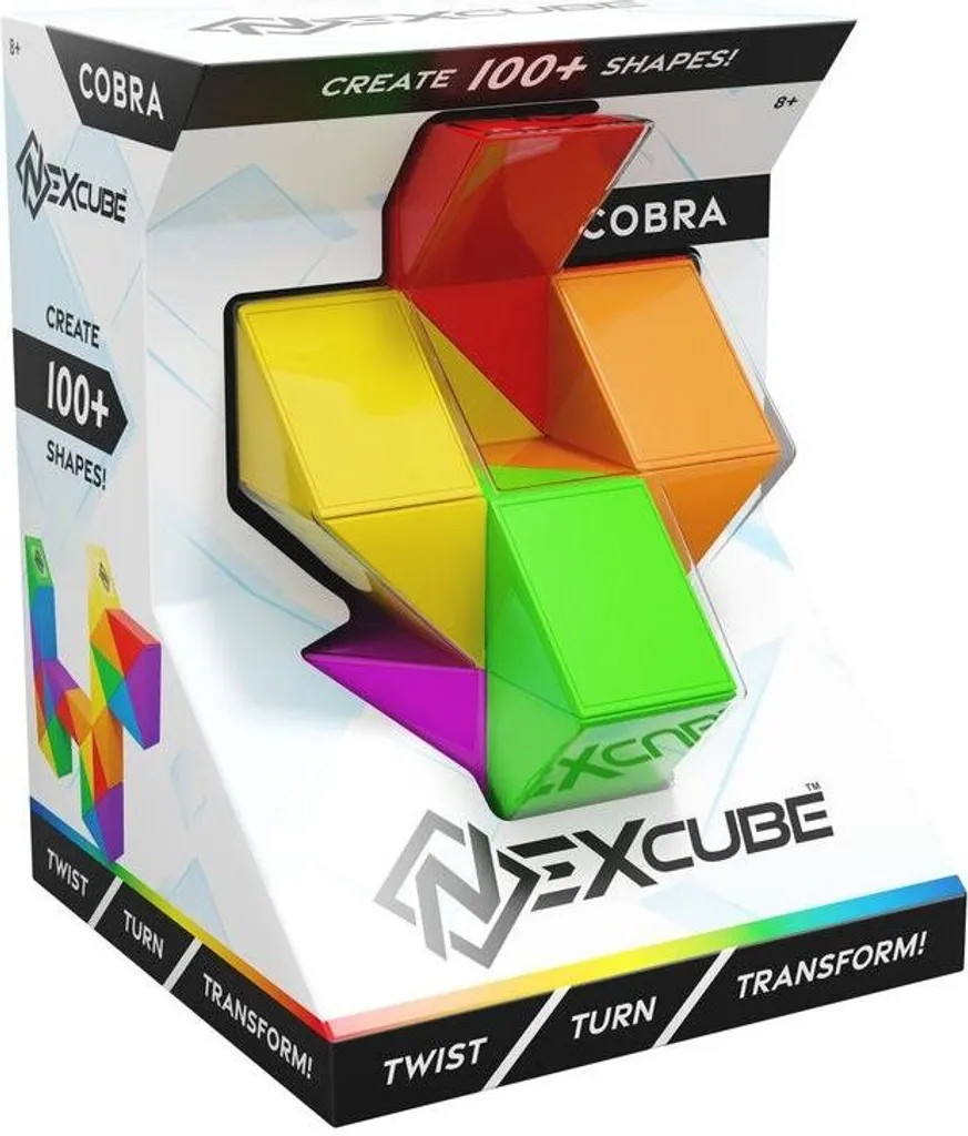 NexCube Cobra Cube 3x3 avec Rotation Ultra-Fluide et Système Anti-Pop