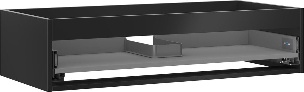 Mexen Box-A Unterschranken 100 cm, 1 Schublade, Schwarz Matt - 91AX0-1000-235-1-71