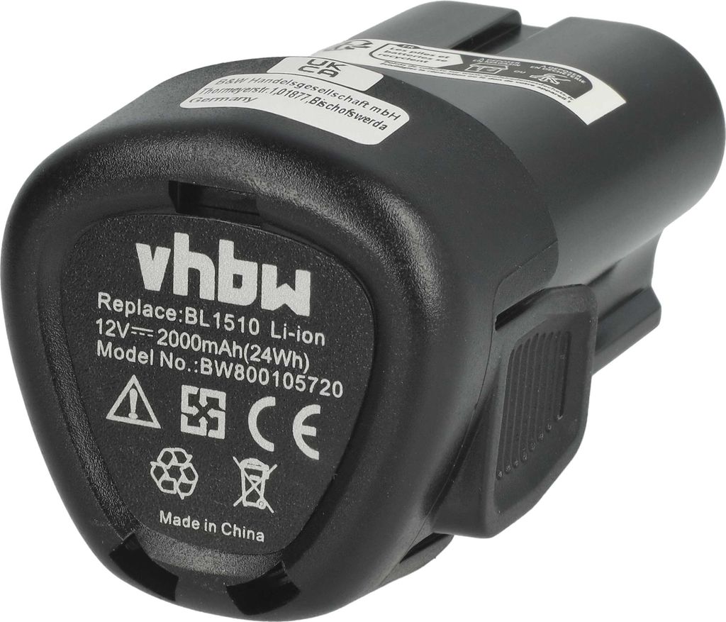 vhbw Akku kompatibel mit Black & Decker BDCDMT112, EGBL108, Produktbild 