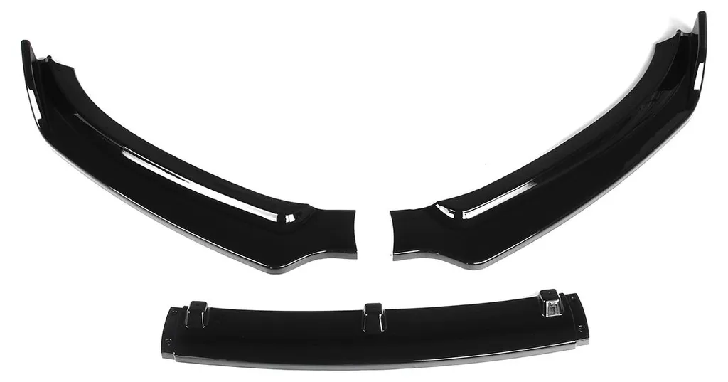 Lame Avant Audi A4 B8.5 en ABS Durable, Design Sport Noir Brillant