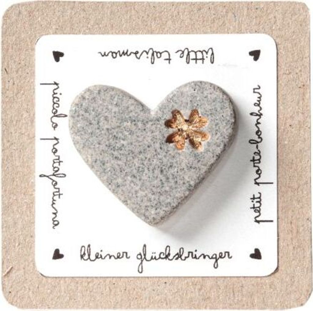 Terrazzo Herzmagnet "Kleiner Glücksbringer" Produktbild 