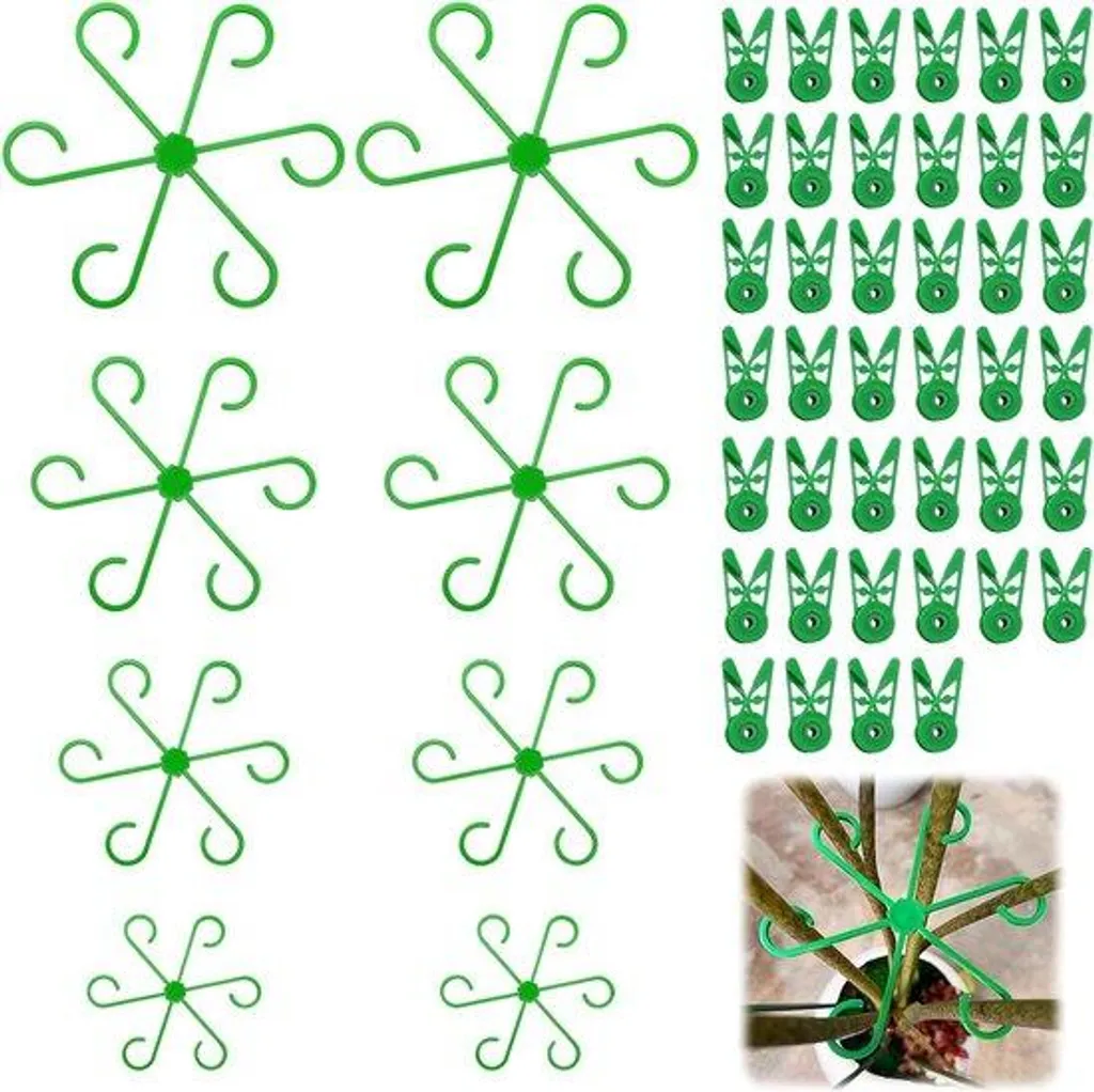 Attaches horticoles ajustables vertes lot de 40 clips de jardinage