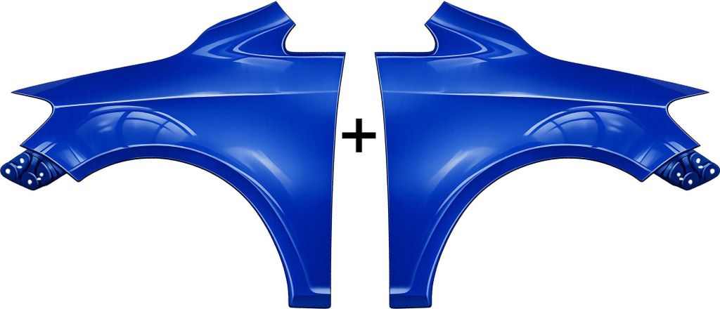 Kotflügel VW Golf PLUS Links + Rechts LC5J 05-14 Neu Lackiert