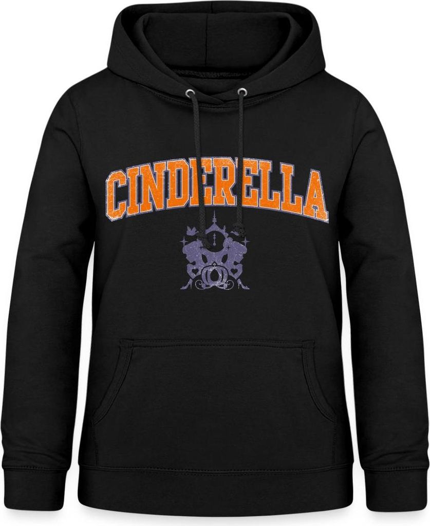 Cinderella Schriftzug Mit Emblem Damen Hoodie, M, Schwarz