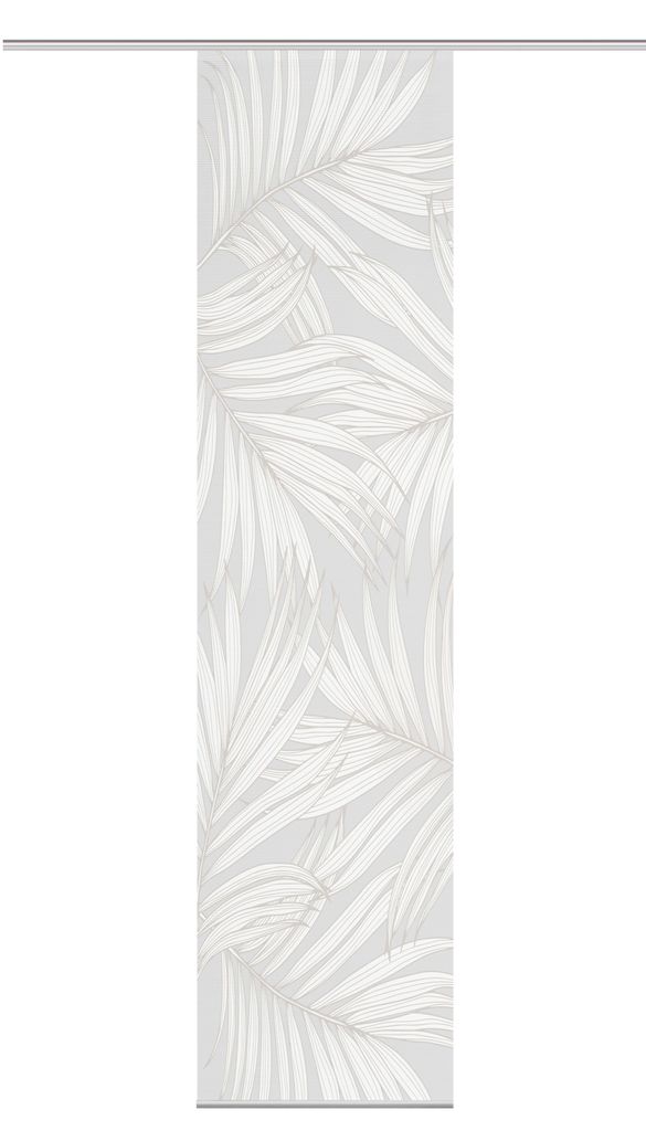 Vision S Vision S | Schiebevorhang Bambusoptik Digitaldruck "Pacey" 260 x 60 cm 1x Schiebewand inkl. Paneelwagen und Klemmleiste Taupe