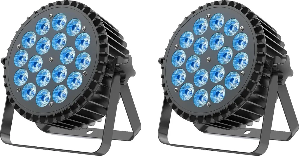 Projecteur de scène LED 180W DMX512 - Pack de 2 éclairages soirées ZQ01510