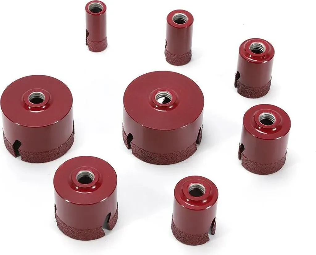 Couronnes diamantées M14 haute performance 20-68mm avec coffret rouge