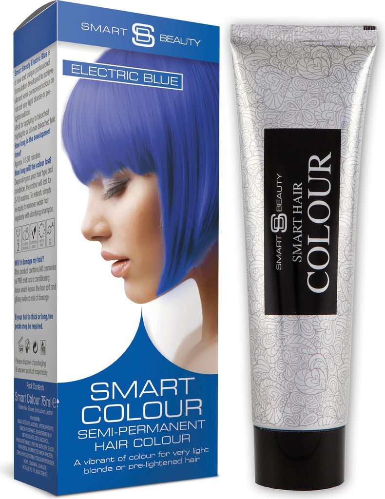 Smart Beauty Electric Blue semi-permanente Haarfarbe