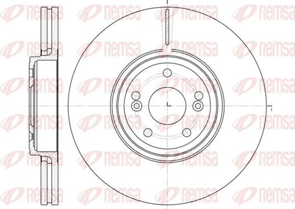 Disque de frein anti-vibration REMSA 8200177024 pour Espace IV