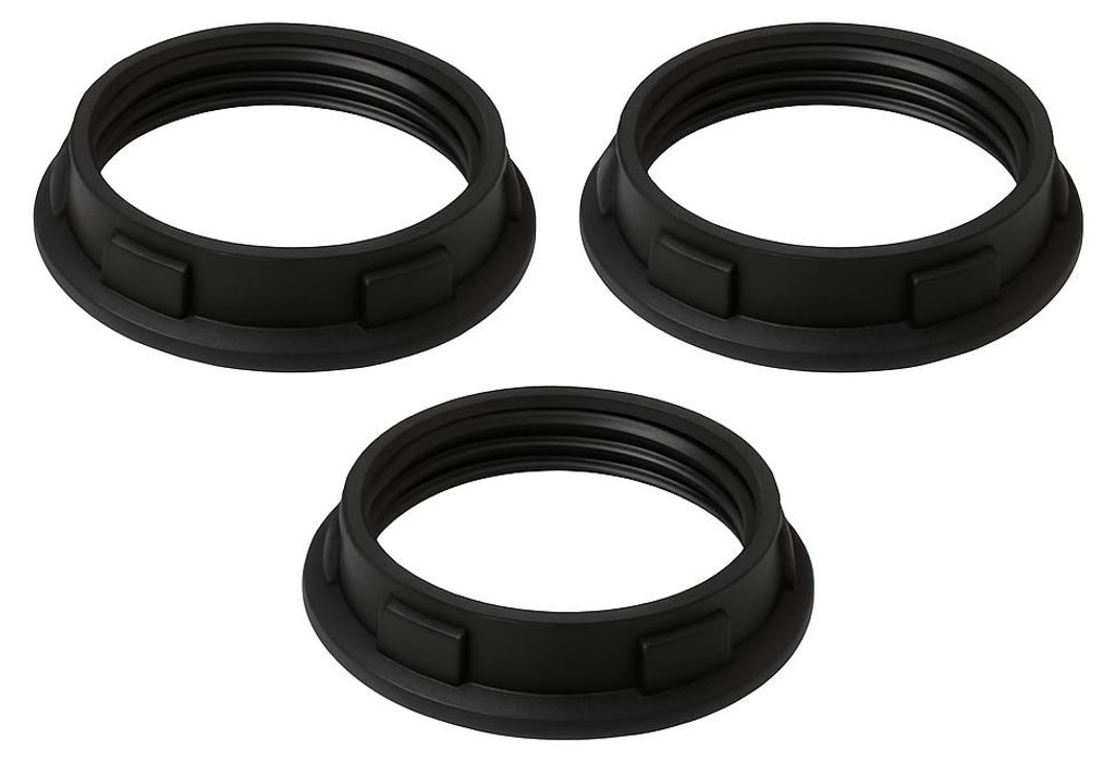Losse Lamphouder ringen E14 - 28mm - Zwart (3 stuks) Productafbeelding 