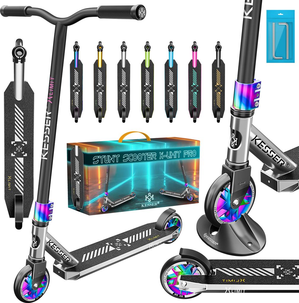 KESSER® Stunt Scooter X-Limit-Pro 360° Lenkung Funscooter Produktbild 