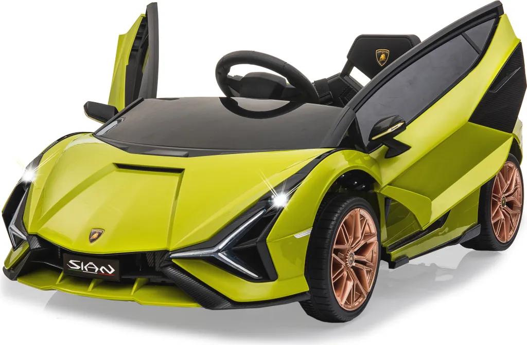 Lamborghini Enfant 12V Vert FKP 37 : Cadeau Idéal pour Jouer Dehors