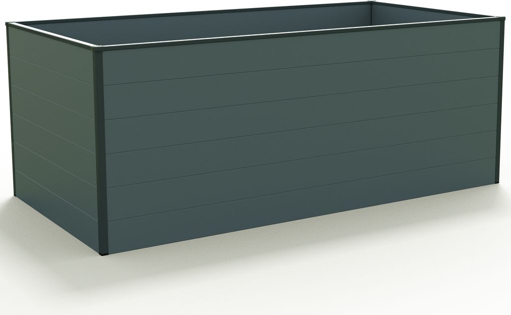 GFP Hochbeet Kräuter-Gemüse-Beet Aluminium CHRISTINA - 195x99x77cm - anthrazit