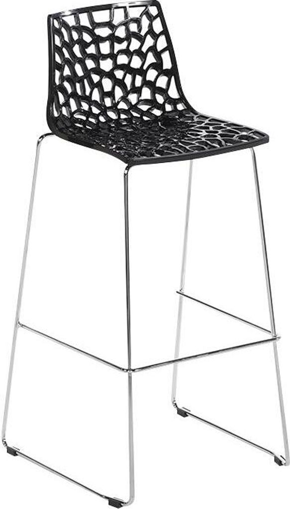 Grand Soleil Küchenbarhocker 74 cm design Spider Slitta - Schwarz