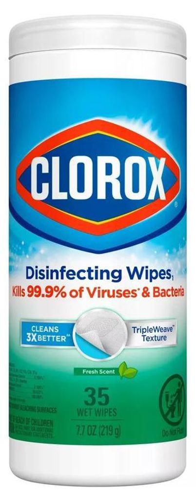 Clorox | Salviette disinfettanti al profumo di fresco - 35 Immagine del prodotto 