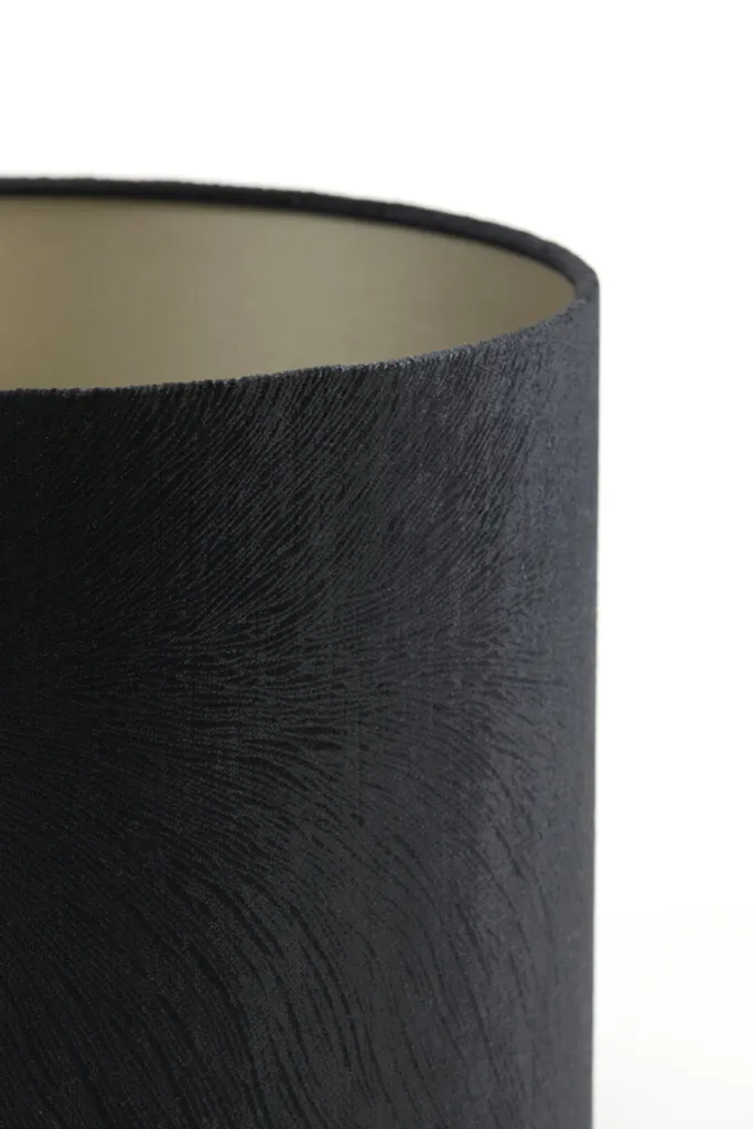 Abat-jour Lubis noir 20cm : remplacez votre ancien abat-jour E27